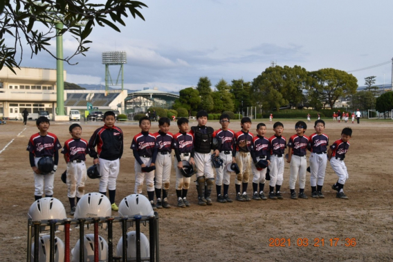 ポルテベースボールクラブさんと練習試合を行いました（3/21）