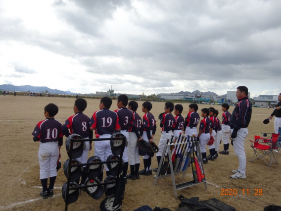 決勝リーグ進出決定！ミスター赤ヘル少年野球大会（11/28）