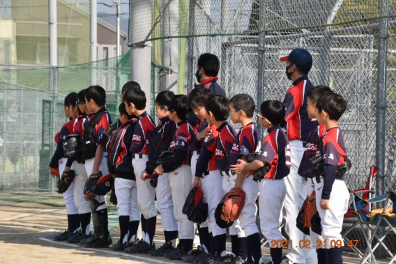 東野ベースボールクラブさんと練習試合を行いました（2/21）