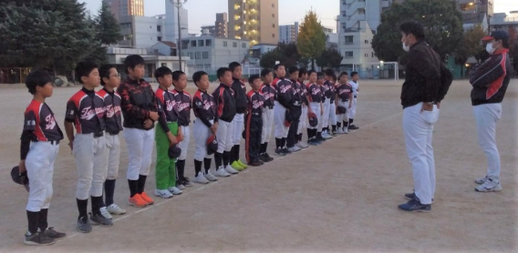 五日市観音さんと練習試合を行いました（11/15）